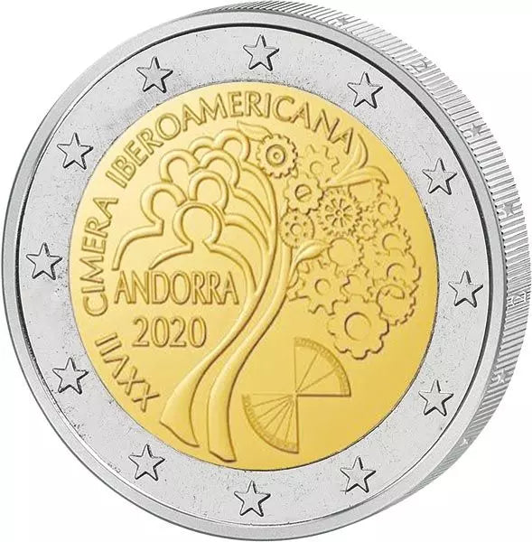 2 euros Andorre XXVII. Sommet ibéro-américain 2020