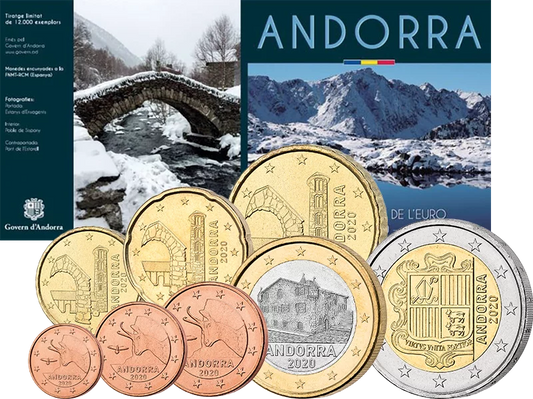 Coffret de pièces en euros Andorre 2020