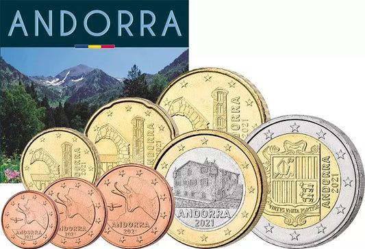 Coffret de pièces en euros Andorre 2021