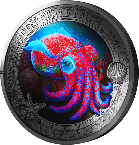 3 euros Autriche Luminous Marine Worlds - Calmar nain 2024
