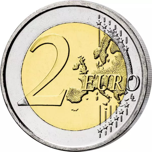 Pièce de 2 euros luxembourgeoise commémorant le 175e anniversaire de la mort du grand-duc Guillaume II, 2024