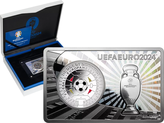Lingot d'argent allemand de 11 euros UEFA EURO 2024