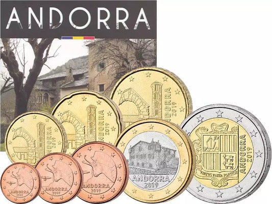 Coffret de pièces en euros Andorre 2019