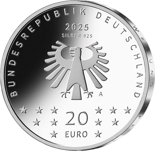 Pièce de 20 euros Allemagne 75e Berlinale 2025 État neuf