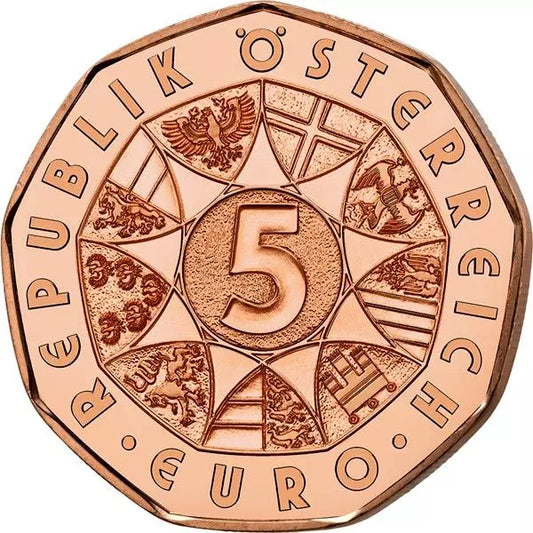 5 euros Autriche Dansez en toute liberté - 200e anniversaire de Johann Strauss 2025