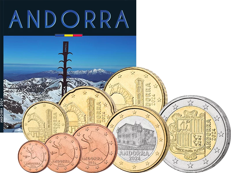 Coffret de pièces en euros Andorre 2024