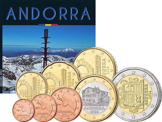 Coffret de pièces en euros Andorre 2024