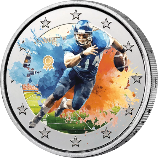 Édition Artiste 2 Euros Sport Football Américain