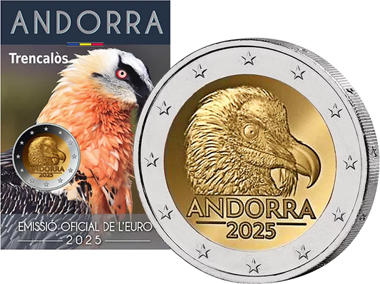 2 euros Andorre Le Gypaète barbu 2025