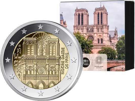 2 Euro France Notre Dame de Paris 2025 BE