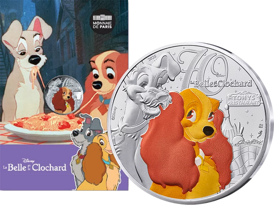 10 euros France Disney Classics - 70 ans de La Belle et le Clochard 2025