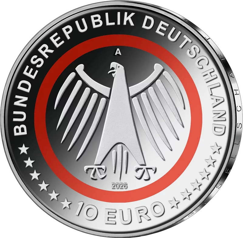 5 x 10 euros Services de secours allemands 2026 État neuf