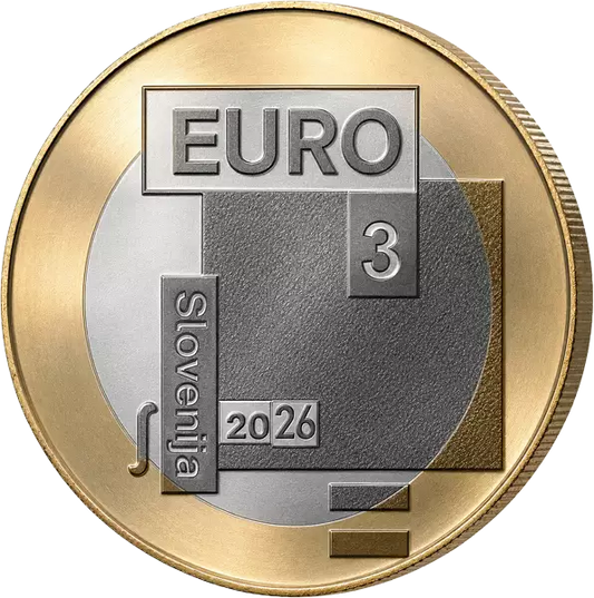 3 Euro Slovénie Année du Poète Srečko Kosovel 2026