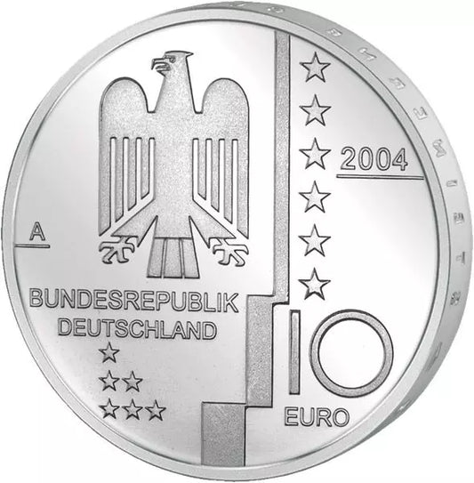 10 Euro BRD Bauhaus Dessau 2004 Plaque Polie (A)