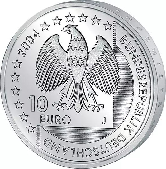 Pièce de 10 euros, République fédérale d'Allemagne, Parc national de la mer des Wadden, 2004, état neuf