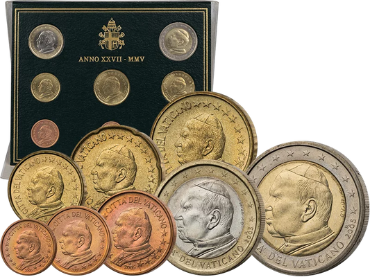 Coffret de pièces en euros du Vatican 2005