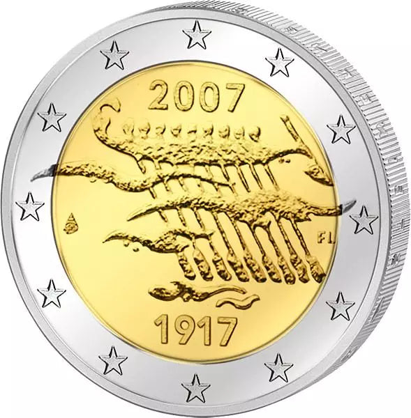 2 euros Finlande 90 ans d'indépendance 2007