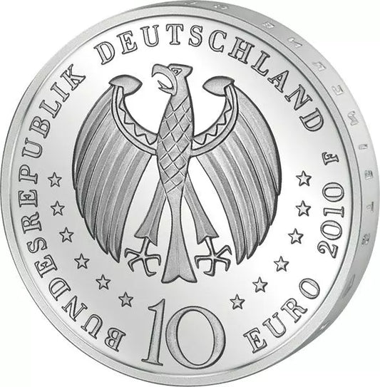 Pièce de 10 euros, République fédérale d'Allemagne, 300 ans de production de porcelaine, 2010, état neuf.