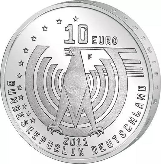 Pièce de 10 euros, République fédérale d'Allemagne, 125e anniversaire de l'automobile, 2011, état neuf