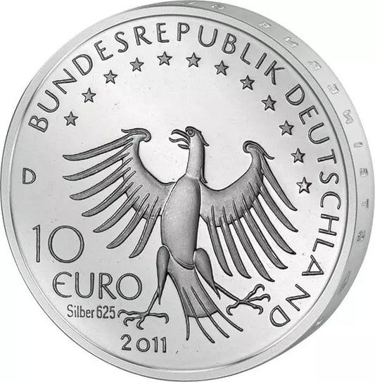 Pièce de 10 euros, République fédérale d'Allemagne, 500 ans de Till, Eulenspiegel, 2011, état neuf
