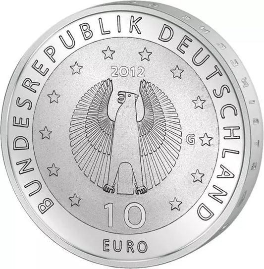 10 euros République fédérale d'Allemagne 50 ans d'aide allemande contre la faim dans le monde 2012 Preuve
