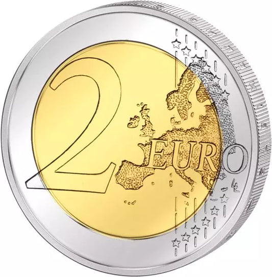 Pièce de 2 euros de Malte, système de vote majoritaire 2012, état neuf, sans marque d'atelier