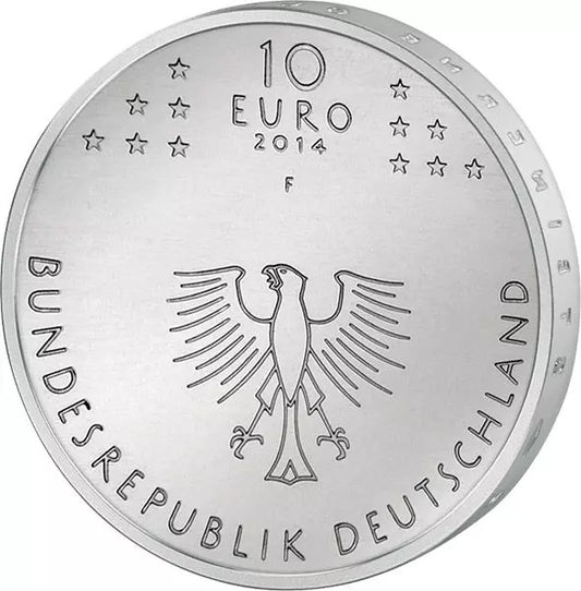Pièce de 10 euros, République fédérale d'Allemagne, 600e anniversaire du concile de Constance, 2014, état neuf