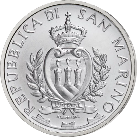 5 euros Saint-Marin 25e anniversaire de la chute du mur de Berlin 2014