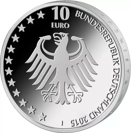 Pièce de 10 euros, République fédérale d'Allemagne, 150 ans du Service allemand de recherche et de sauvetage maritime, 2015, état neuf