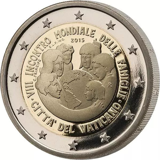 2 euros Vatican Premier jour Édition Rencontre mondiale des familles 2015
