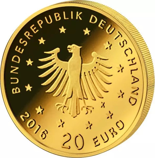 5 x 20 euros Allemagne Oiseaux indigènes Rossignol 2016 État neuf (A - J)