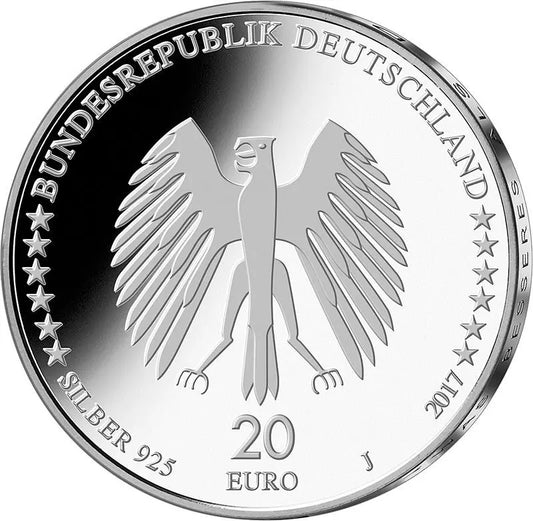 Pièce de 20 euros, Allemagne, Musiciens de la ville de Brême 2017, état neuf
