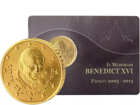 Pièce de 50 centimes Vatican En mémoire du pape Benoît XVI 2006-2013