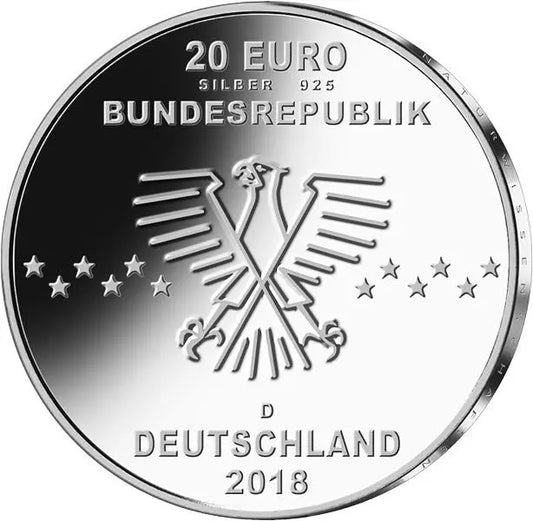 20 euros République fédérale d'Allemagne 100e anniversaire d'Ernst Otto Fischer 2018 Finition du timbre