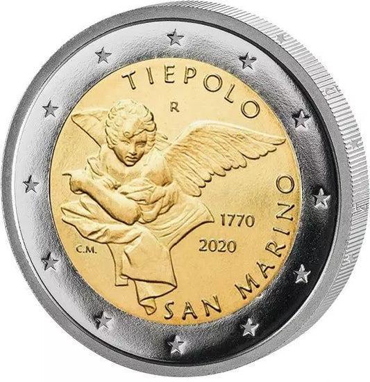 2 euros Saint-Marin 250ème anniversaire de la mort de Giovanni Battista Tiepolo 2020