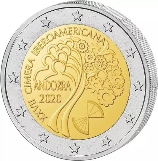 2 euros Andorre XXVII. Sommet ibéro-américain 2020