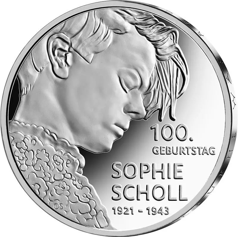 20 euros BRD Sophie Scholl 2021