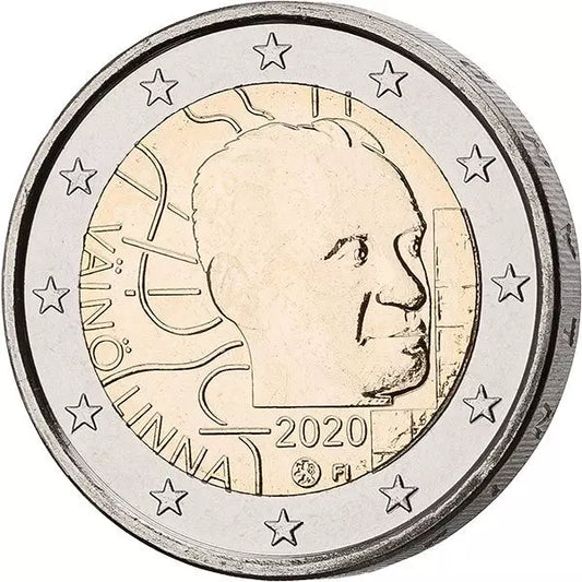 2 euros Finlande 100ème anniversaire de Vaino Linna 2020