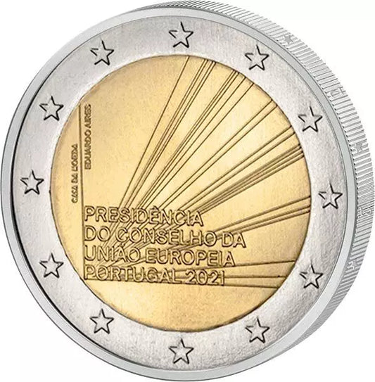 2 euros Portugal Présidence du Conseil de l'UE 2021