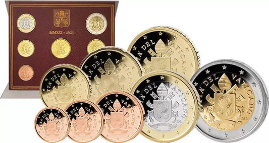 Coffret de pièces en euros du Vatican 2021