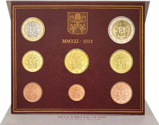 Coffret de pièces en euros du Vatican 2021