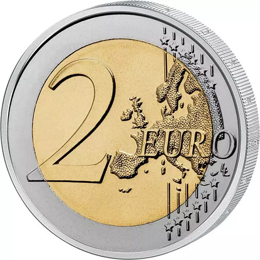 Lot de 2 pièces Euro Luxembourg 100e anniversaire Jean 2021 + Hologramme