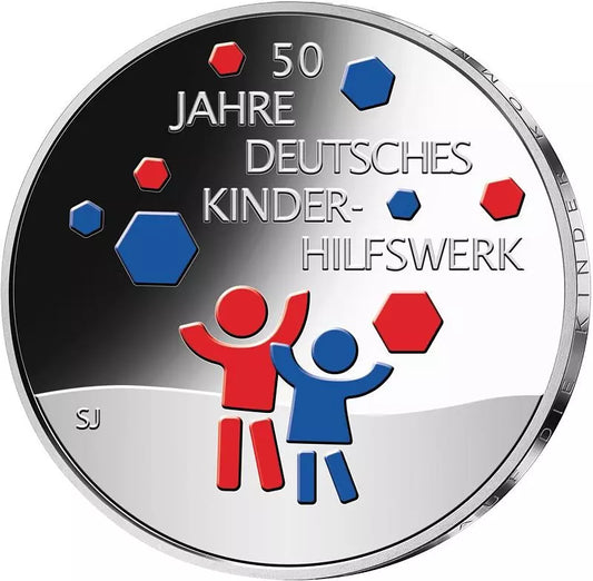 20 euros pour la République fédérale d'Allemagne, 50e anniversaire du Fonds allemand d'aide à l'enfance, 2022