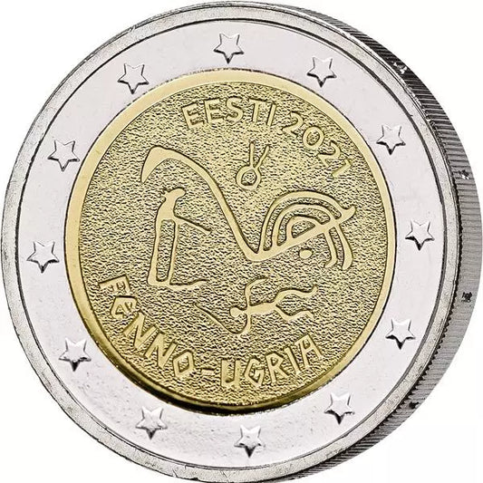 2 euros Estonie Peuples finno-ougriens 2021
