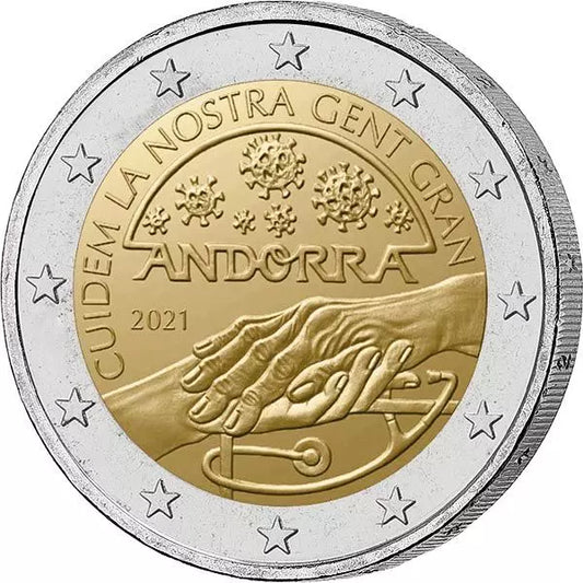 2 euros Andorre Nous prenons soin de nos aînés 2021