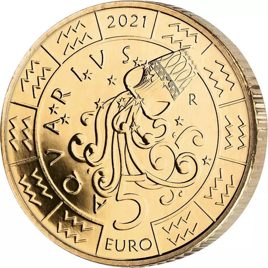 5 euros Saint-Marin Signe astrologique Verseau 2021