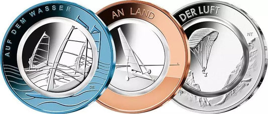 Lot de 3 x 10 Euro BRD Air Moves 2019-2021