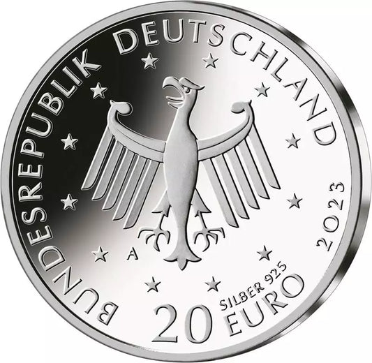 Pièce de 20 euros, Allemagne, 100e anniversaire de Vicco von Bülow 2023 - État neuf