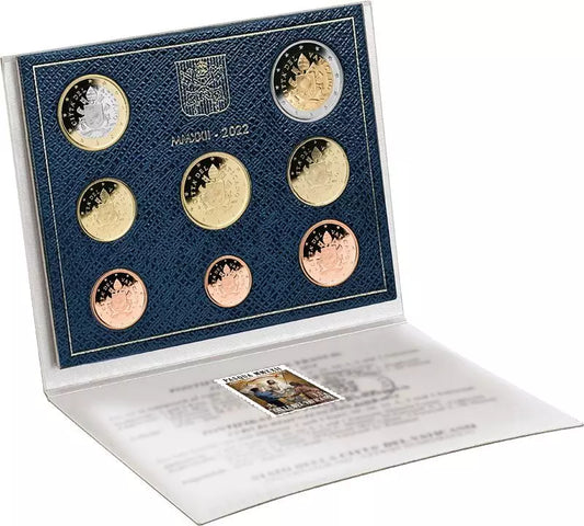 Coffret de pièces en euros du Vatican 2022, édition premier jour