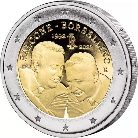 2 Euro Italie 30e anniversaire des décès des juges Giovanni Falcone et Paolo Borsellino 2022
